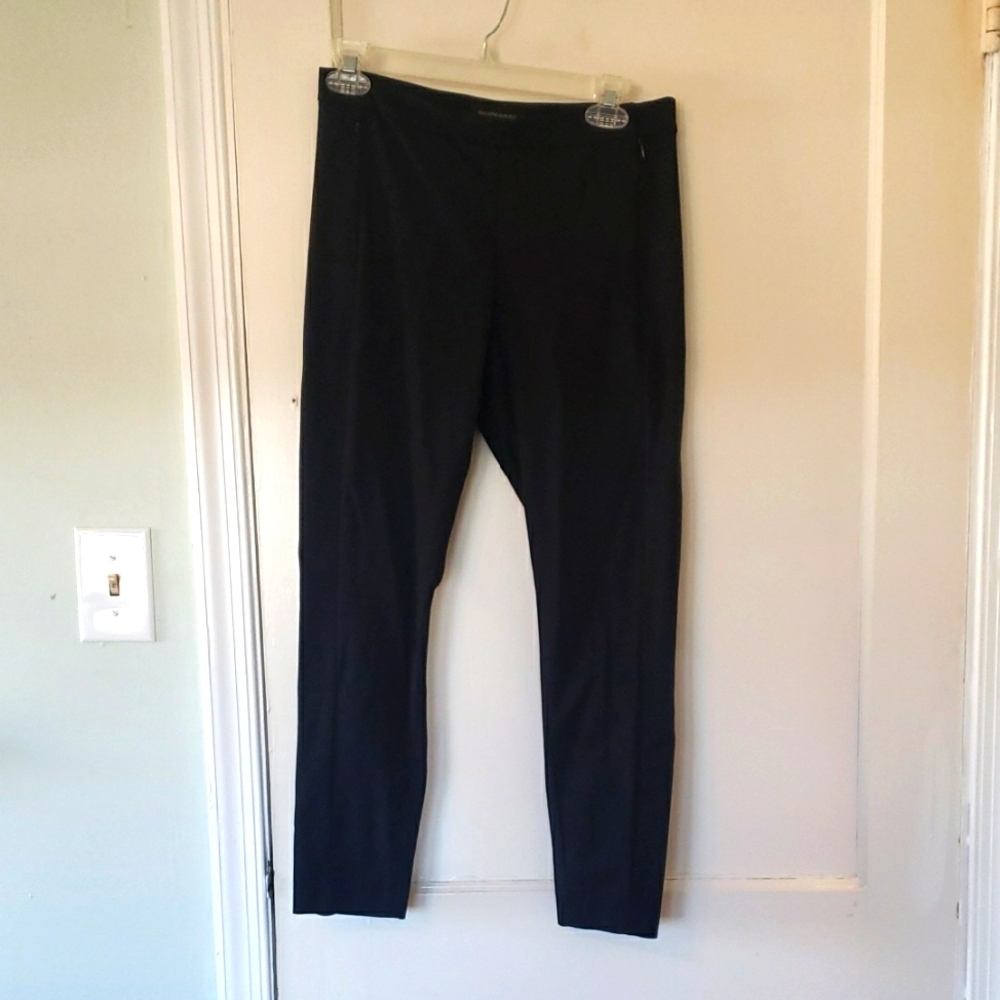 Banana Repubcic Devon Black Side Zip Ankle Pants Size 6 Petite